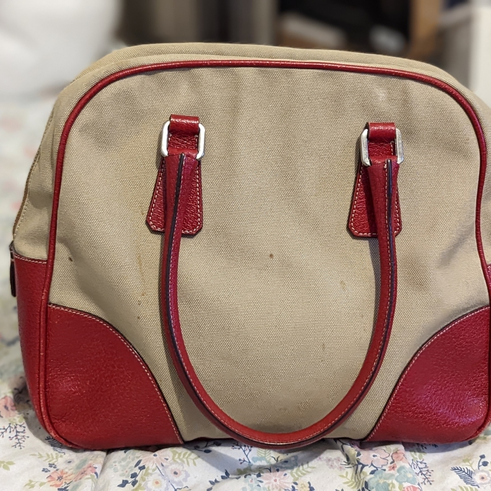 Prada Boston Canvas handbag